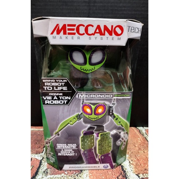 Meccano Micronoid Switch Maker System Robot.In Box. Retail $84. Fast Ship. - Picture 1 of 4